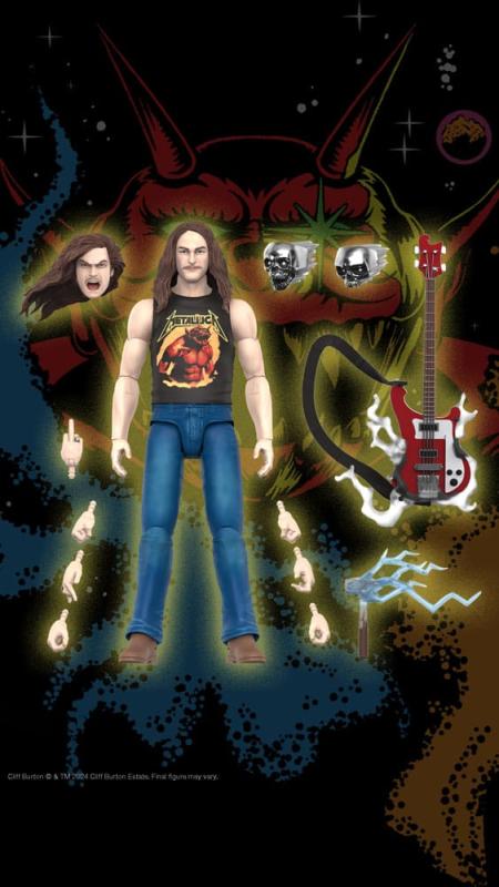 Metallica Ultimates Action Figure Wave 2 Cliff Burton 18 cm