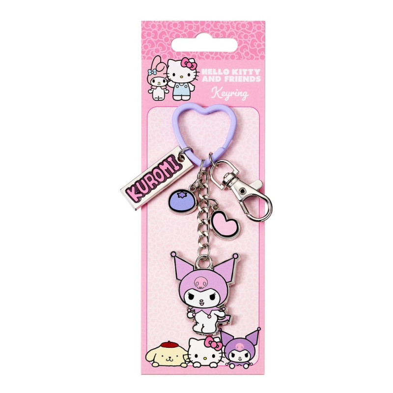 Hello Kitty Key Chain with Kuromi Charms 15 cm 1
