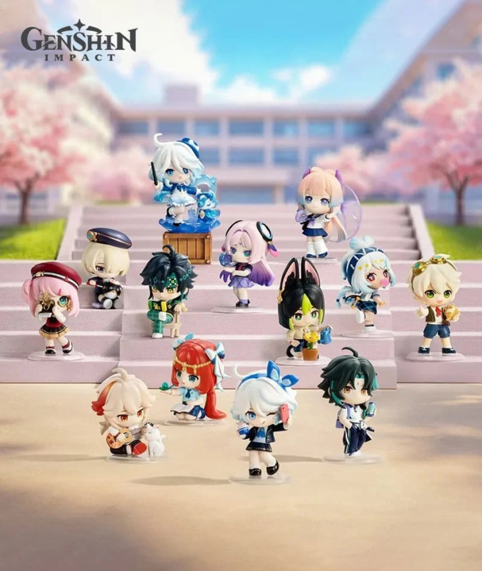 Genshin Impact Chibi Mini Figures Academy's Light and Shadow Poetry Blind Box Display (12) 2