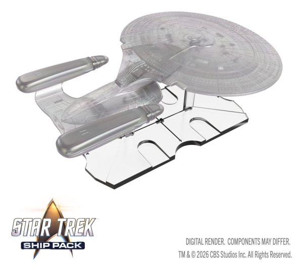 Star Trek Ship Pack Boxed prepainted Miniatures U.S.S. Enterprise - 60th Anniversary Edition 22 cm 5