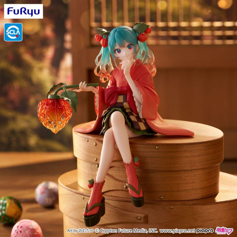 Hatsune Miku Noodle Stopper PVC Statue Flower Fairy Winter Cherry 15 cm 1