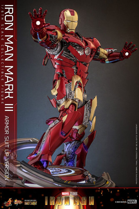 Iron Man Movie Masterpiece Diecast Action Figure 1/6 Iron Man Mark III (Armor Suit Up Version) 32 cm 7