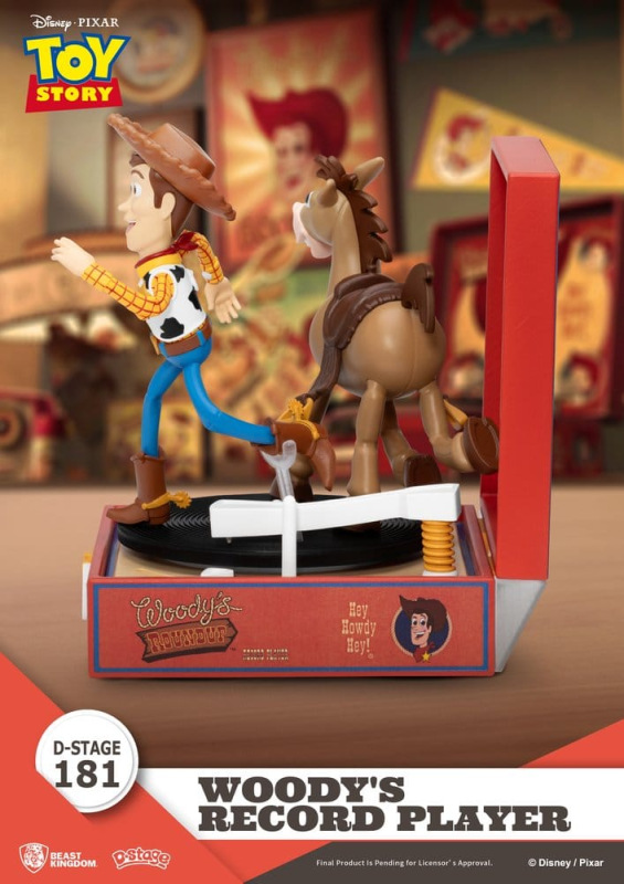 Toy Story Record Player Series PVC figure Woody's Record Player 13 cm 3