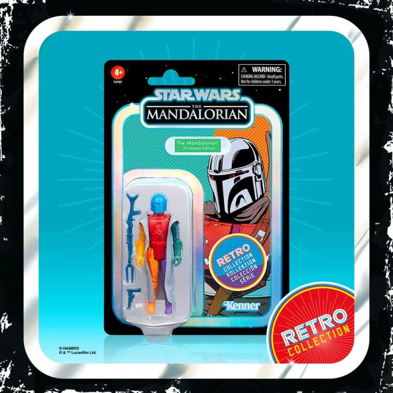 Star Wars: The Mandalorian Retro Collection Action Figure The Mandalorian (Prototype Edition) 10 cm