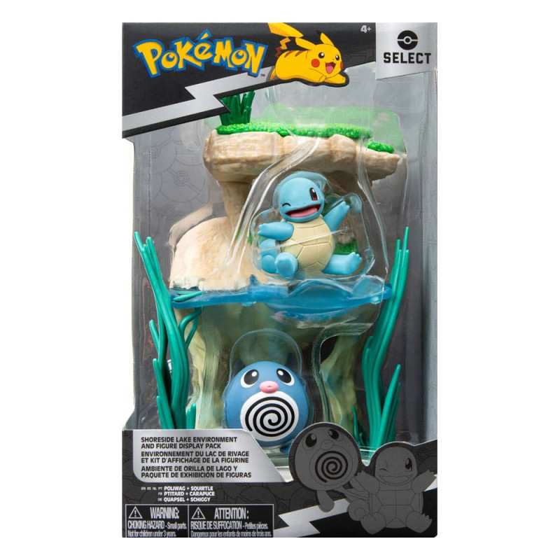 Pokémon Environment Set Shoreside Lake & Poliwag & Squirtle 5 cm 2