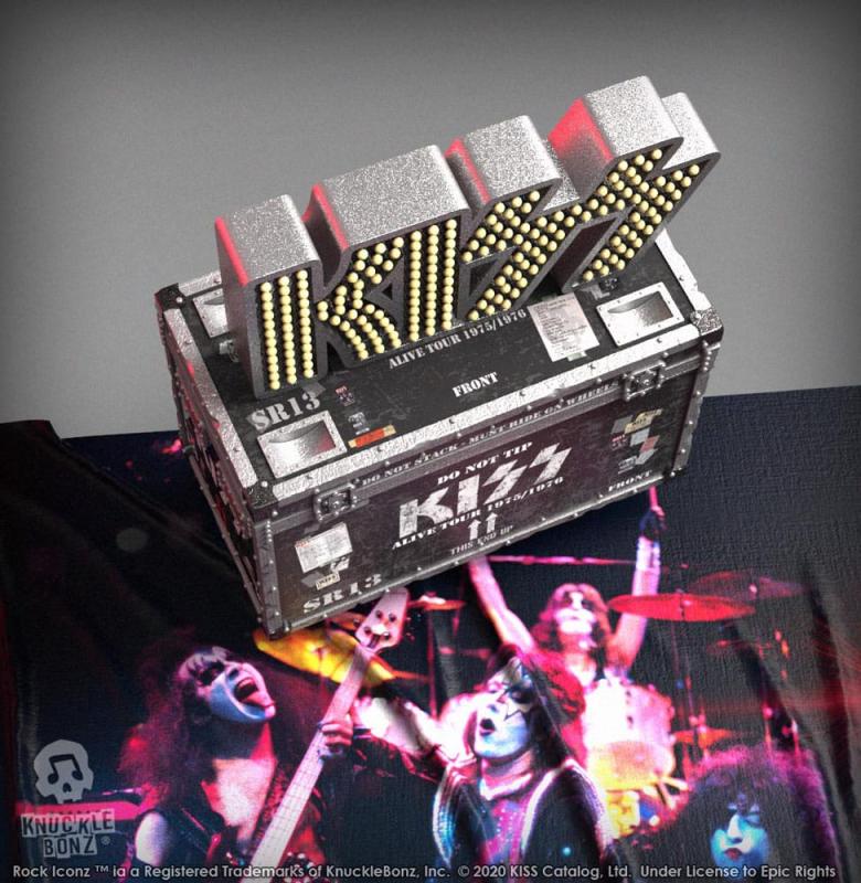 Kiss Rock Ikonz On Tour Road Case Statue + Stage Backdrop Set Alive! Tour 1