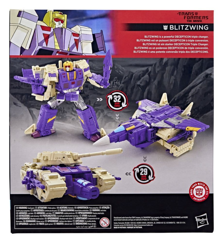 The Transformers: The Movie Studio Series Leader Class Action Figure Blitzwing 18 cm 1