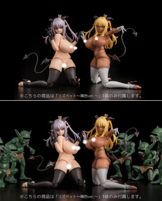 Original Character by Asanagi Girls Series Action Figure Succubus Queen Lisbeth Tanned Ver. 17 cm