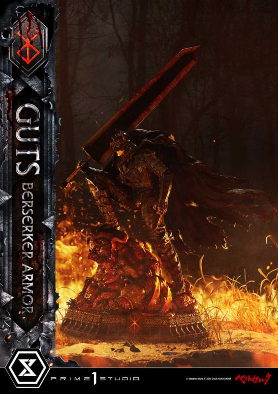 Berserk Ultimate Premium Masterline Series Statue 1/4 Guts, Berserker Armor Grunbeld vs. Guts 94 cm 2
