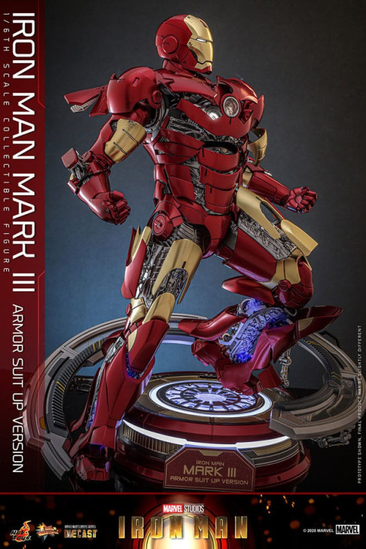 Iron Man Movie Masterpiece Diecast Action Figure 1/6 Iron Man Mark III (Armor Suit Up Version) 32 cm 5