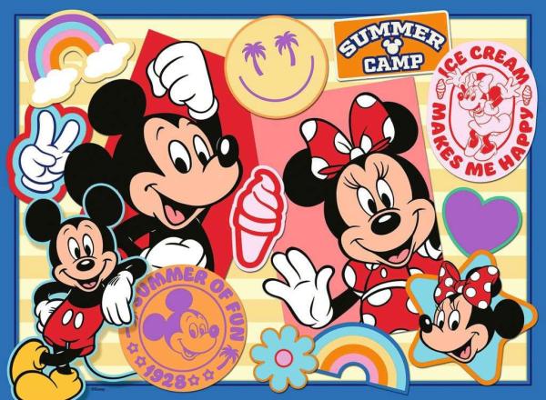 Disney Children's Jigsaw Puzzle XXL On the road with Mickey and Minnie (200 pieces) 1