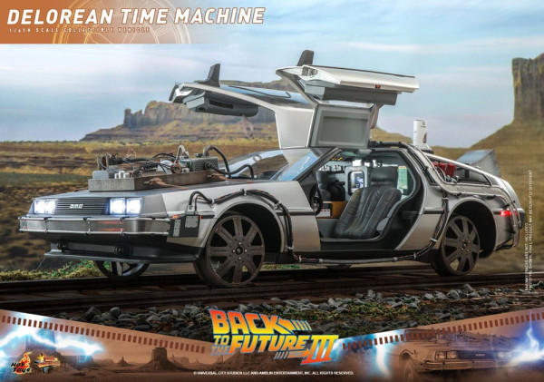 Back to the Future III Movie Masterpiece Vehicle 1/6 DeLorean Time Machine 72 cm 2